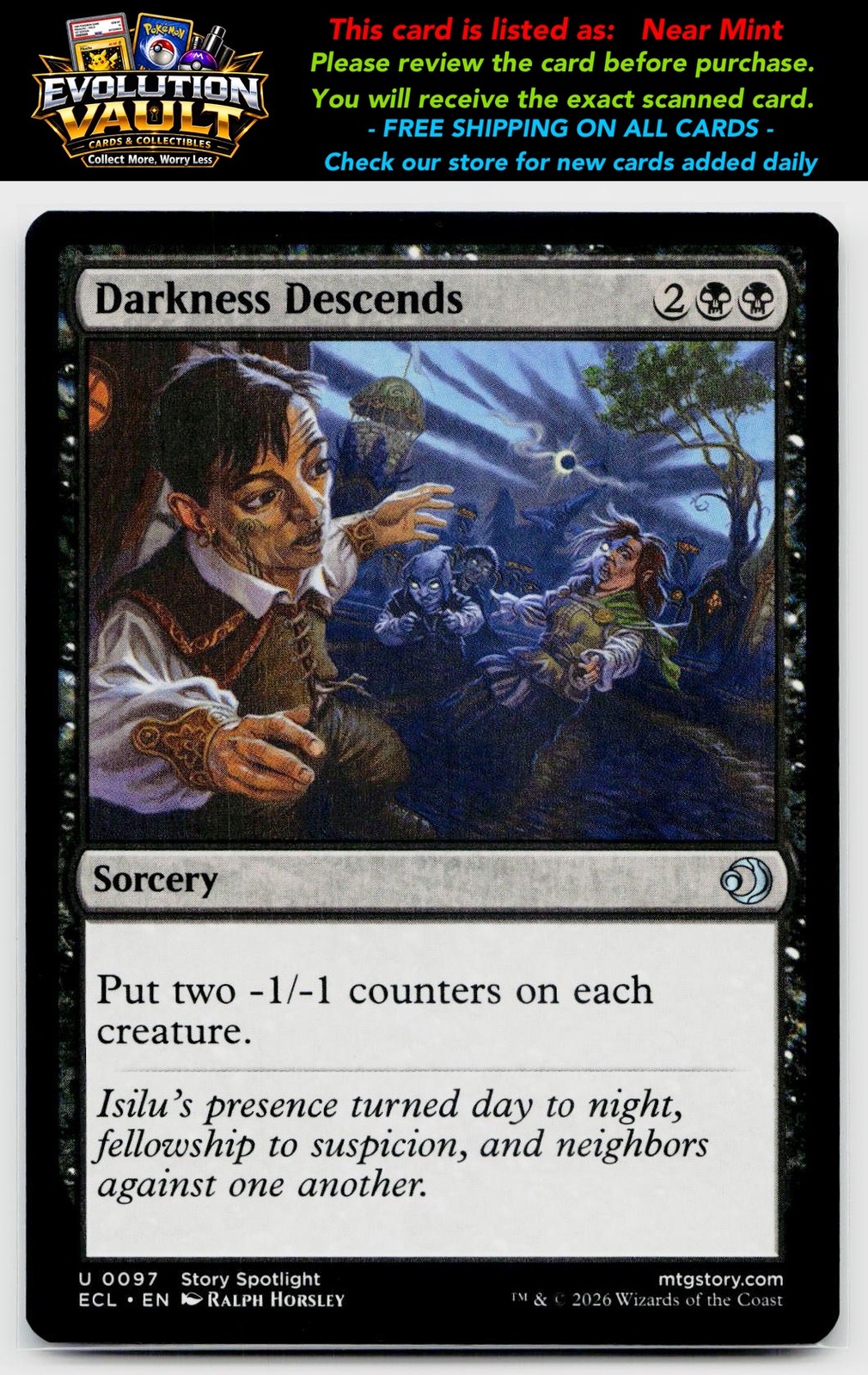 Lorwyn Eclipsed #97 Darkness Descends