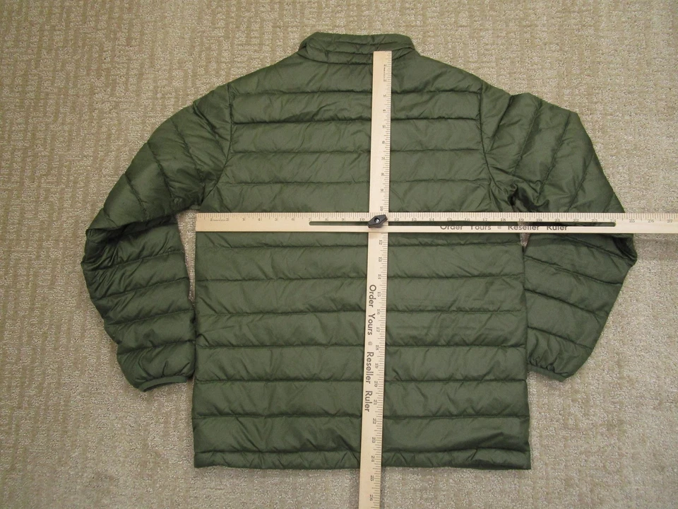 Chaqueta Patagonia Jóvenes Niños XL 14 Verde Plumón Suéter Puffer Cremallera Completa Aislada Foto 4 de 4