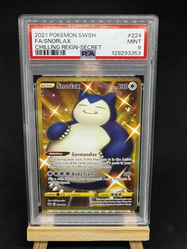 Snorlax graded PSA 9 for sale on eBay
