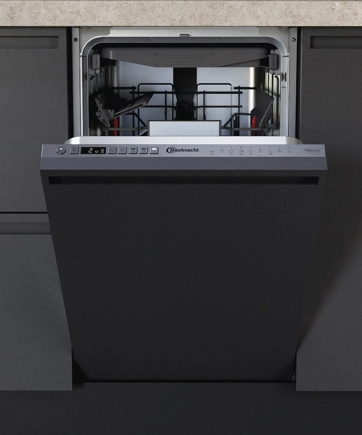 Bauknecht BSIO3O23PFEX Vollintegrierbarer Geschirrspüler (45 cm) ExtraDry EEK E
