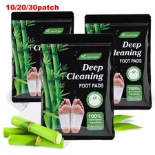 10-30x Foot Detox Patches Pads Toxins Deep Cleansing Herbal Organic Slimming Pad