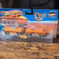 Hot Wheels Rocky Mountain Rail Connectible Train Orange 2011