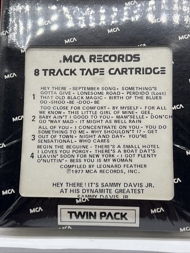 8 Track Tape Hey There It’s Sammy Davis Jr. At His Dynamite Greatest Brand New - Picture 3 of 6