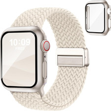 Magnetic Braided Band and Case Compatible with Apple Watch Bands Women Men 40Mm