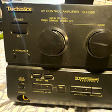 Technics SU-G88 A/V Receiver 6-Channel Dolby Pro Logic Phono Input Black