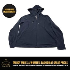 Danskin Now Hoodie Women's Large Full Zip Activewear Jacket Black 8020