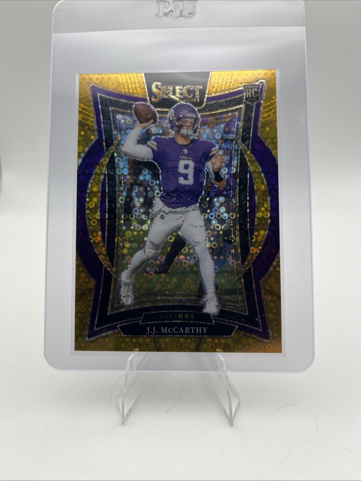 2024 Panini Select Gold Disco Concourse JJ McCarthy /10 RC Rookie 🔥🔥