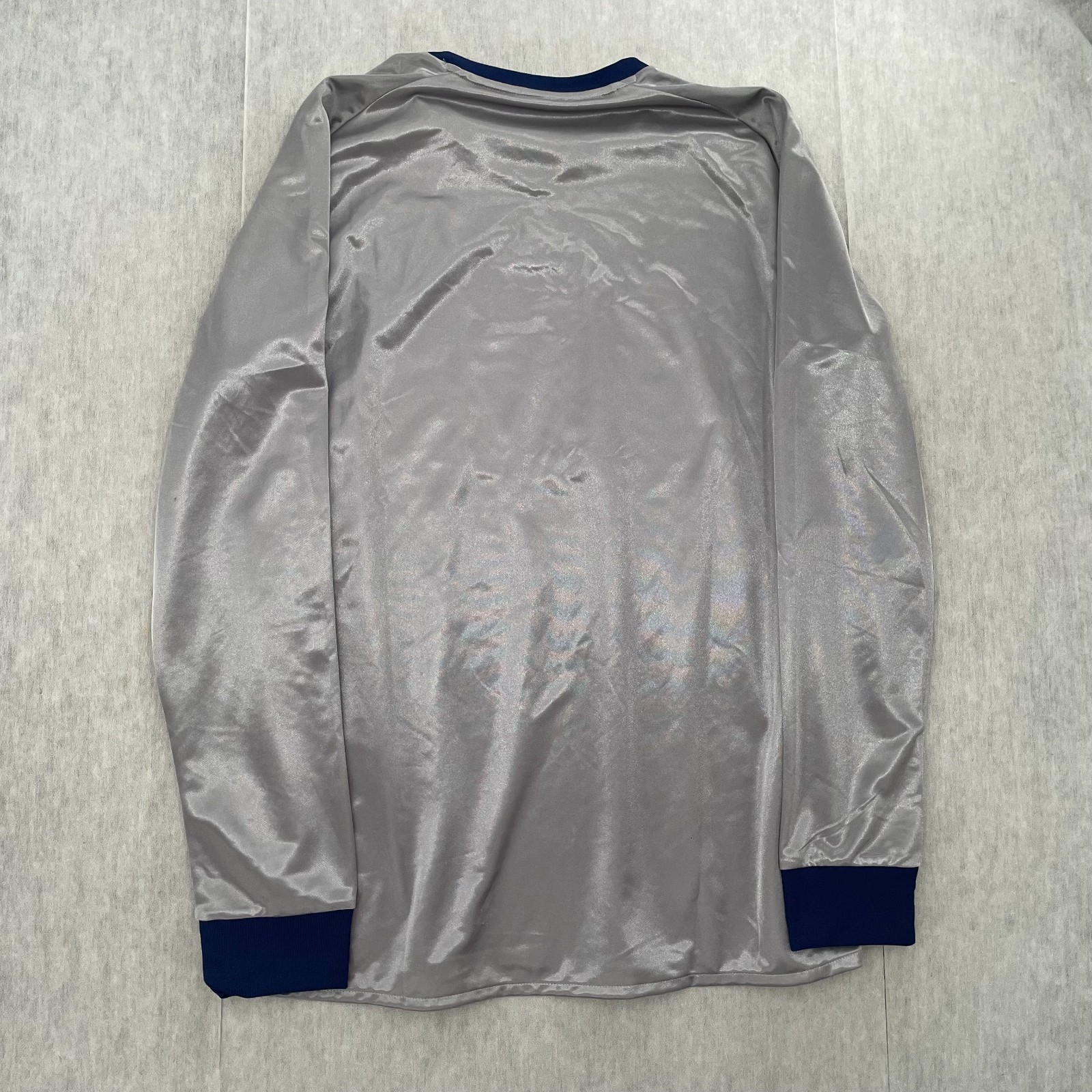 Emelec Adidas Jersey Adult Large Gray Long Sleeve Soccer Football Logo Mens L view 3