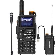 Baofeng K5 Plus Long Range Tri-Band Transceiver Ham Radio Walkie Talkie Scanner