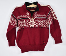 Dale of Norway Fair Isle Sweater Zip Kids size 6