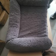 Happy Hounds Gray Bolster Dog Bed