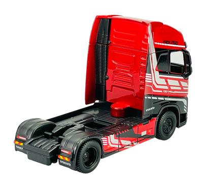 Volvo FH16 Globetrotter ミニカー BBURAGO VOLVO FH16 GLOBETROTTER 750 XXL ROT 1:43 LKW DIE