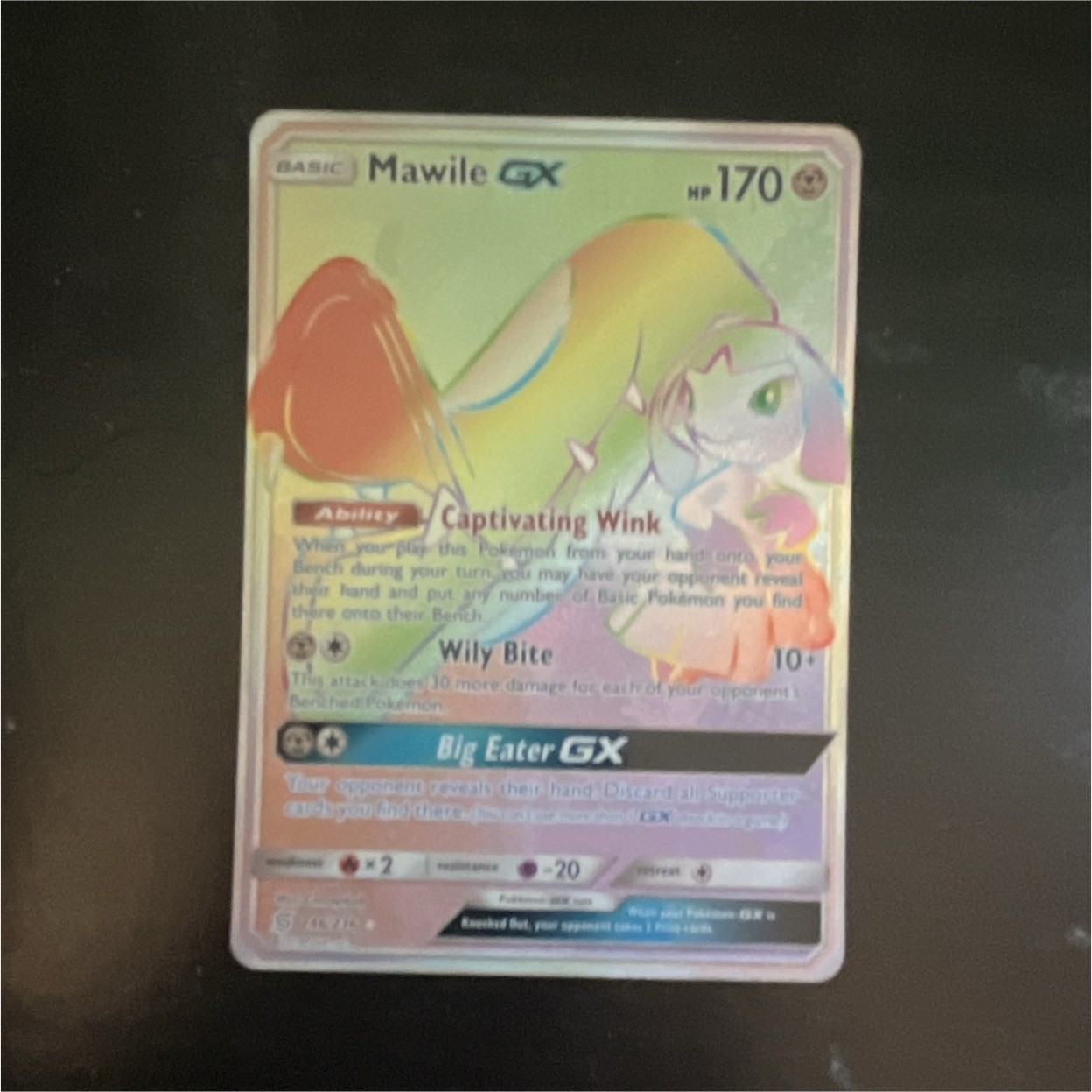 Mawile GX 246/236 SM Unified Minds Secret Rare Holo 170HP ENG