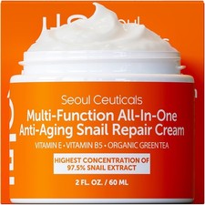 Snail Mucin Moisturizer 97.5 Korean Skin Care Anti Aging Snail Repair Cream 2oz