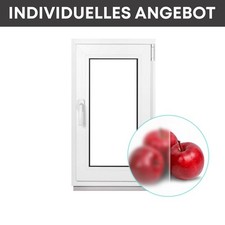 Finestre del Seminterrato LxA 450x750 mm, Doppia Vetro, Bianca, Satinato