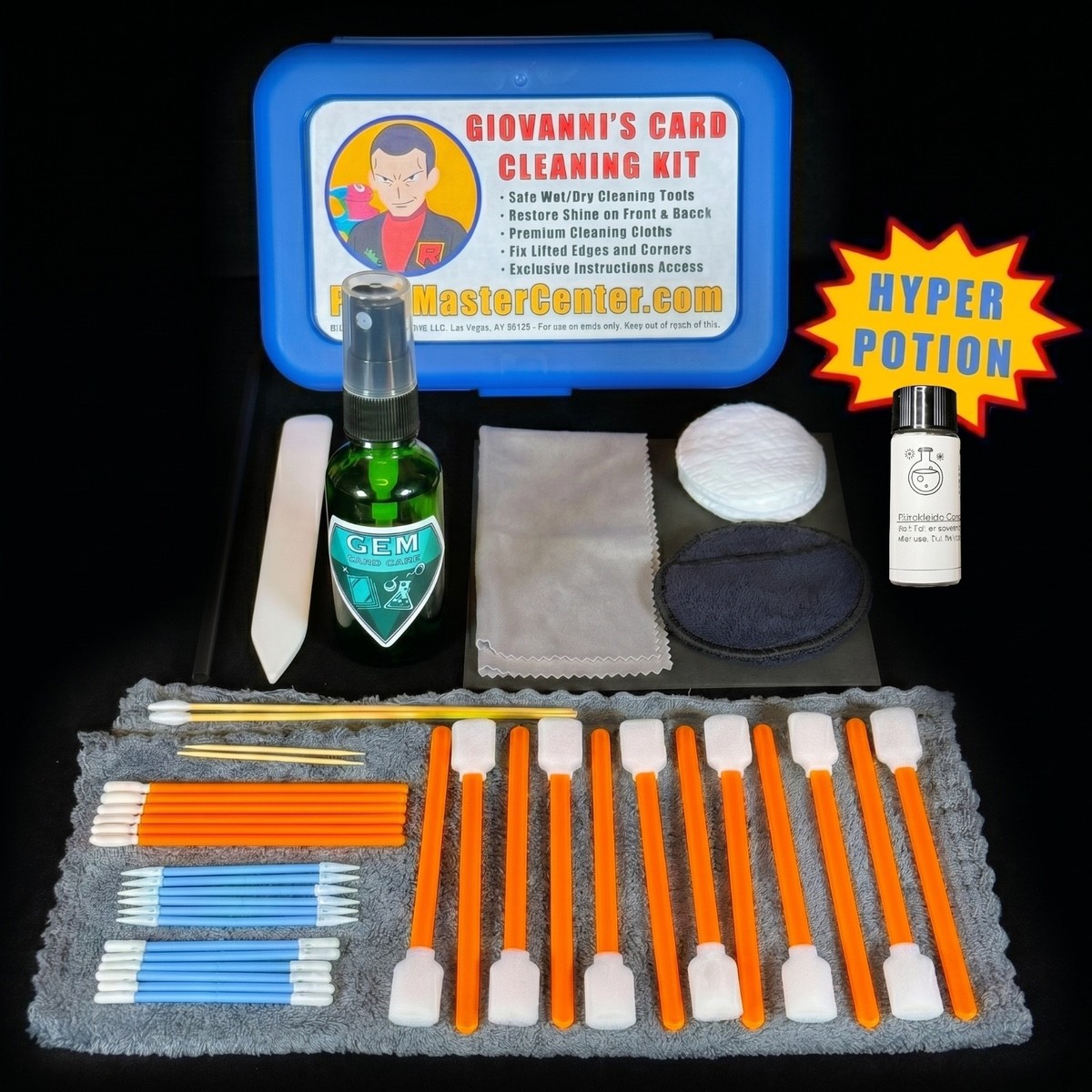 Giovanni's Card Cleaning Kit - HYPER POTION & Card Spray