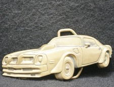 XA05108 VINTAGE 1979 CUT-OUT  TRANS-AM FIREBIRD  SOLID BRASS MENS BELT BUCKLE