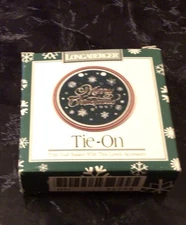 1997 Longaberger  Merry Christmas  Basket Tie-On New in Box