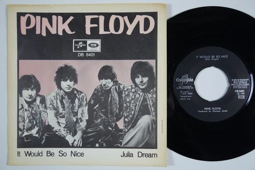 PINK FLOYD It Would Be So Nice RARE!!! Sweden 45 swedish SYD BARRETT psych prog
