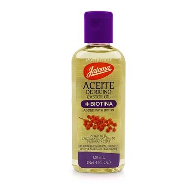 JALOMA CASTOR OIL + BIOTIN - STRENGTHEN & NOURISH HAIR - 4 OZ