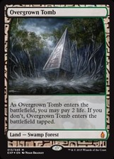 MTG Overgrown Tomb - Foil, Light Play, English Zendikar Expeditions