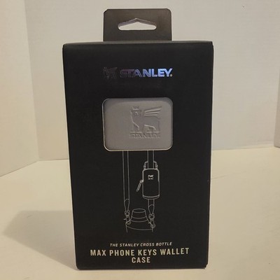Stanley Cross Bottle Essentials Case Max Phone Keys Wallet Gray Faux Leather