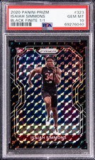 2020 Panini Prizm Isaiah Simmons Black Finite Prizm #323