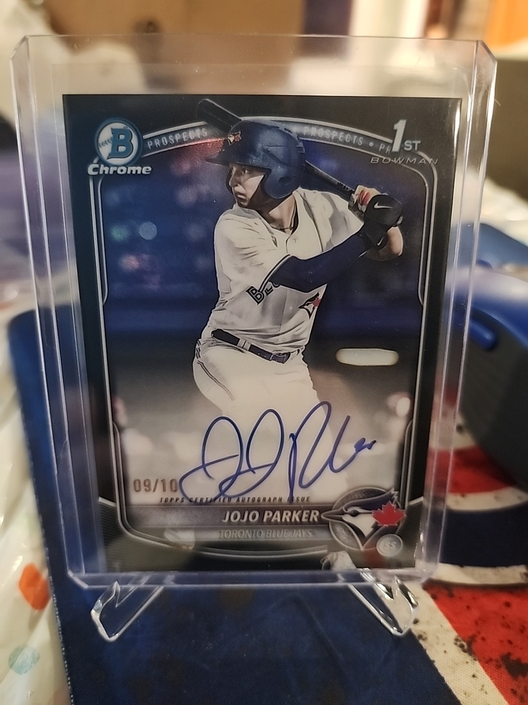 2025 Bowman Draft Chrome Black Refractor Auto JoJo Parker /10