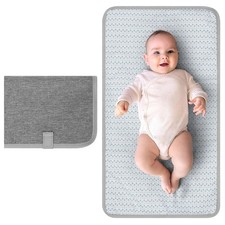 Accmor Portable Diaper Changing Pad, Waterproof Baby Mat, Grey