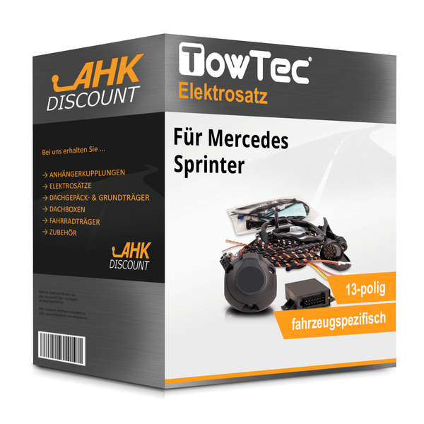 für Mercedes Sprinter 95- Towtec Elektrosatz 13Polig Fahrzeugspezifisch Neuware-image