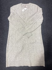 LOFT Women Light Gray Cable Knit Wool Blend Size L