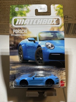 2025 Matchbox Diecast Porsche 911 Carrera Cabriolet Blue 05/05