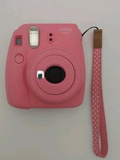Fujifilm Instax Mini 9 Instant Film Camera, Flamingo Pink W/ Carry Strap Tested