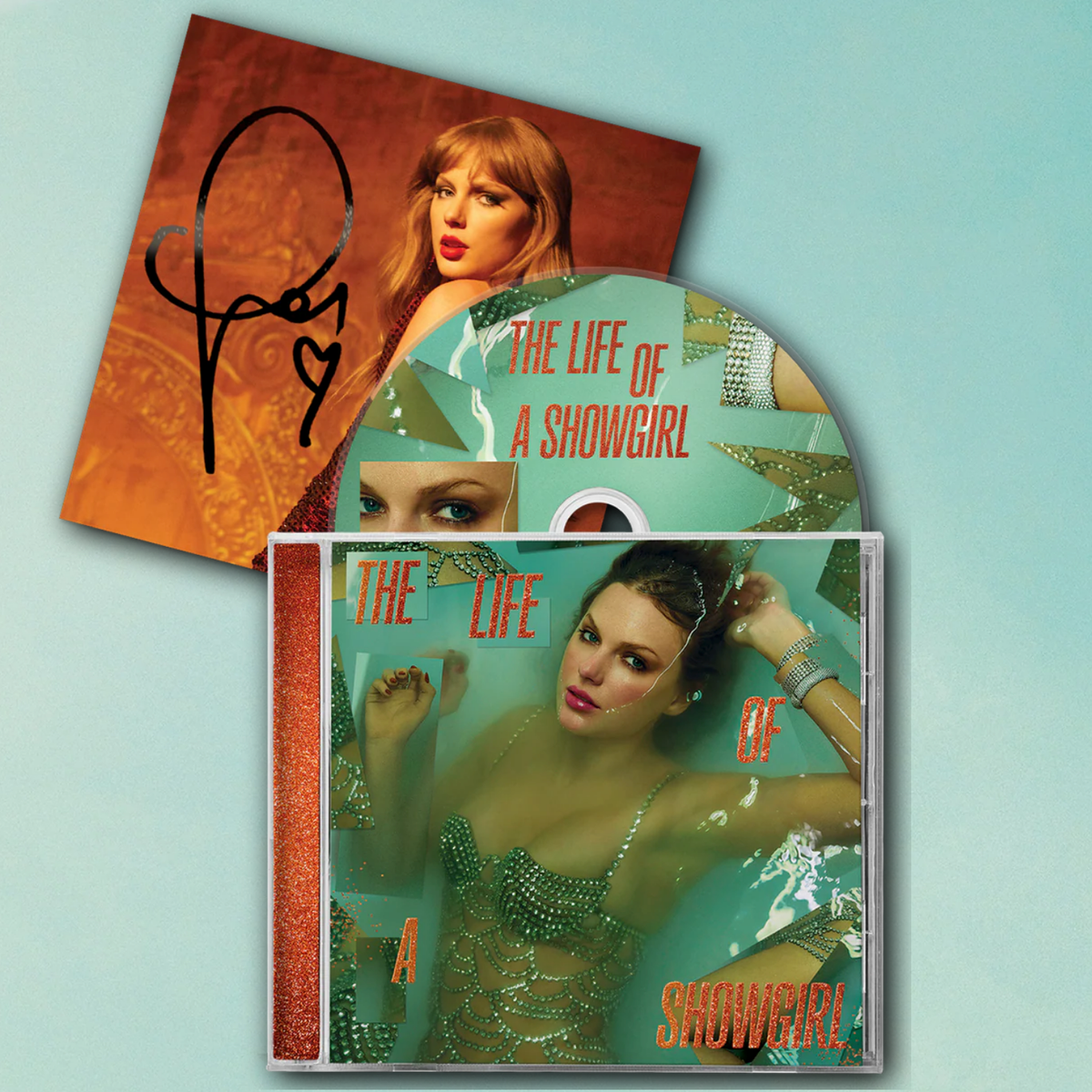 THE LIFE OF A SHOWGIRL サイン入りCD Taylor Swift The Life of a Showgirl Signed CD Complete Set