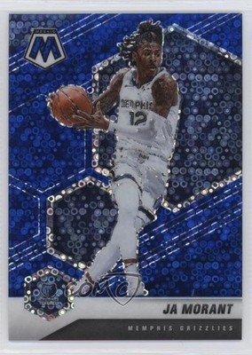 2020-21 Panini Mosaic Fast Break Blue Prizm 80/85 Ja Morant #40 hs9