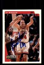 Signed Basketball Card Auto Bill Wennington 1997-98 Collector's Choice #221