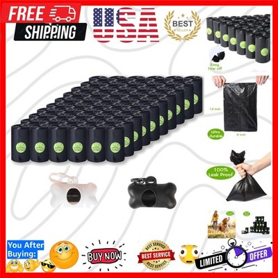 1200 Count Dog Poop Bags - Extra Thick, Leak-Proof, Value Pack with Dispensers