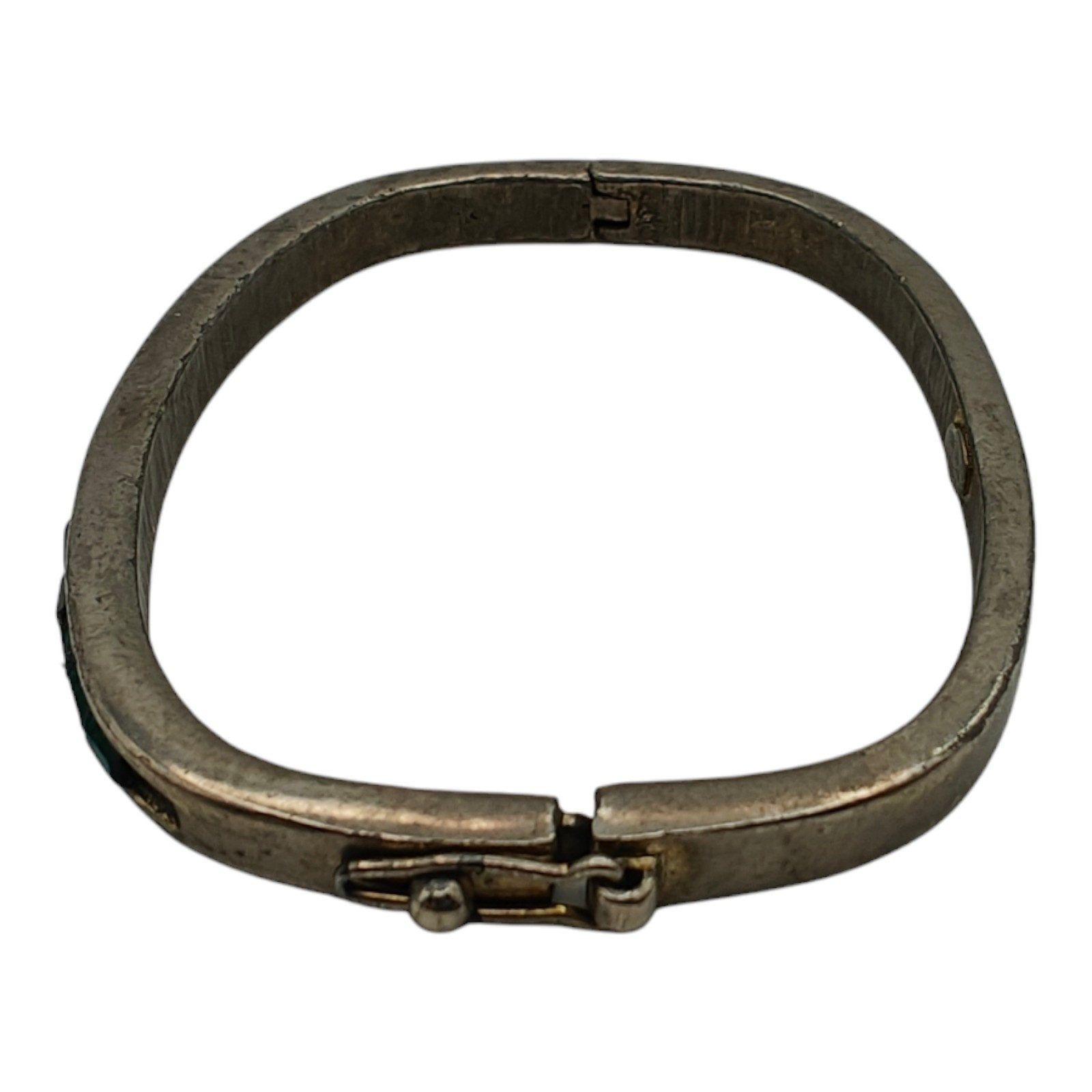 KJL KENNETH J LANE Green Rhinestone Bangle Bracel… - image 4