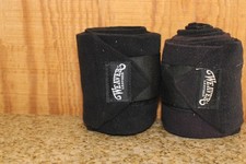 Weaver Leather Polo Wraps Horse Leg Wraps, Black, Set of 2