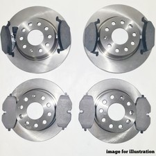 FRONT AND REAR BRAKE DISCS PADS SET FOR VW TIGUAN 1.4 1.5 2.0 TSI TDI