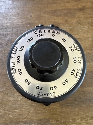 Vintage CALRAD AC Variable Power Supply Transformer Model 45-740
