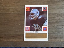 Bill Bates 1986 McDonald's Play & Win - Dallas Cowboys Orange Tab 🔥 