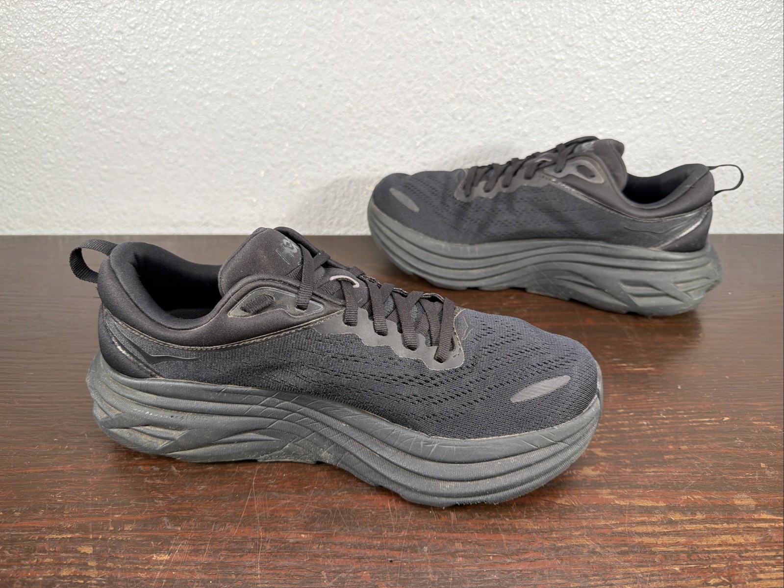 Hoka One One Bondi 8 Black Running Shoes 1123202 BBLC Men’s Size 9 D thumbnail 8