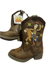 Disney Pixar Toddler Toy Story Woody Pull-on ZIp Up Cowboy Western Boot Brown 5