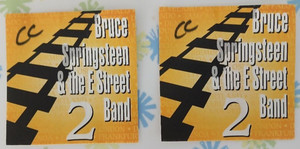 2 Bruce Springsteen & E Street Band Backstage Satin Passes #2 Unused Perfect CC