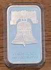 SD Bullion 1 Troy Ounce .999 Fine Silver Liberty Bell Bar (Sealed In Plastic)