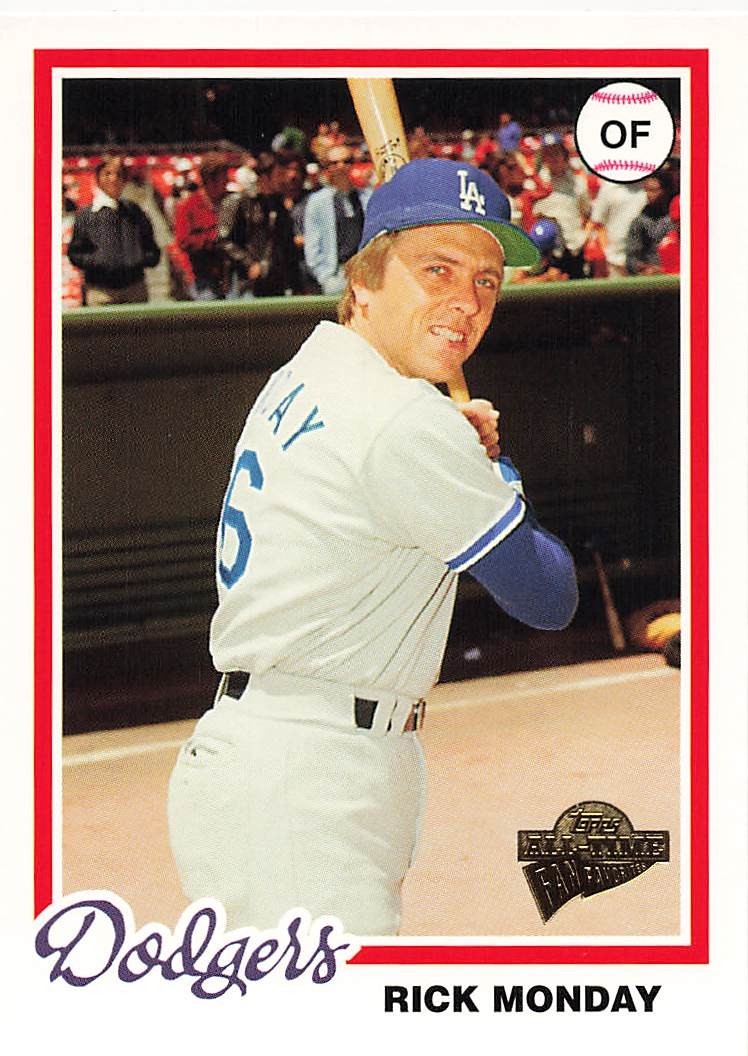 RICK MONDAY TOPPS 2005 ALL TIME FAN FAVORITES #110