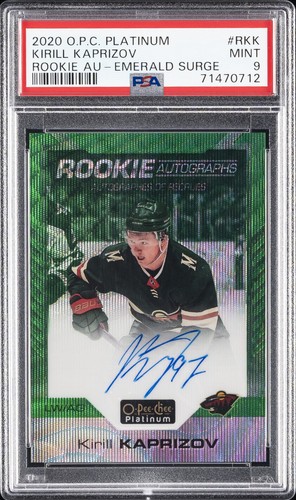 2020 O-PEE-CHEE PLATINUM ROOKIE AUTOS #RKK KIRILL KAPRIZOV 9/10 PSA 9 AUTO