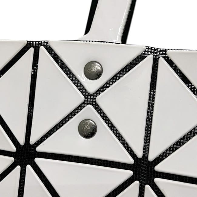 Bao Bao Issey Miyake Tote Bag, White, BB53-AG053, PVC Leather
