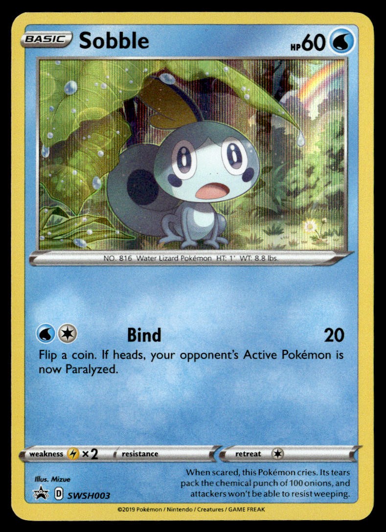 Sobble SWSH003 Holo Promo Sword & Shield Promo Pokemon